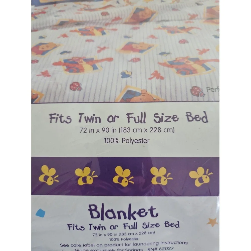 Winnie The Pooh Tigger Blanket Twin /Full 72